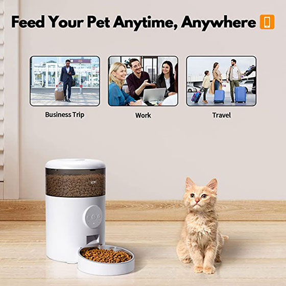 WOpet Smart Pet Feeder For Cat & Dog Automatic Cat Feeder with APP Control | Milo Plus