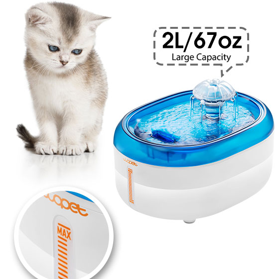 WOpet Cat Water Fountain Dog Water Dispenser Ultra Quiet丨Bloom