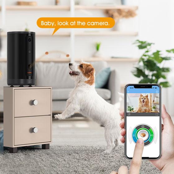 WOPET 300° Dog Camera with Treat Dispenser, [New 2023] 5G WiFi Pet Camera  Treat Tossing for Cats and…See more WOPET 300° Dog Camera with Treat