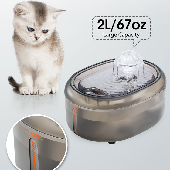 Large Dog Water Fountain, Automatic Dog Water Bowl Dispenser Cat