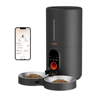 wopet automatic cat feeder for two cats