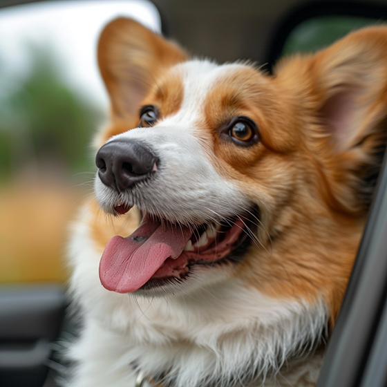 never leave pets in a hot car