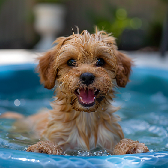 provide a kiddle pool for your pet