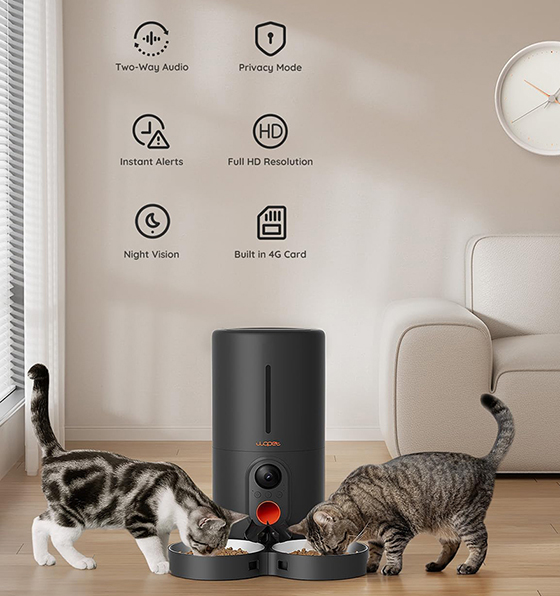 wopet wifi automatic pet feeder