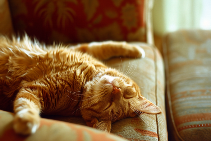  tabby cat laying