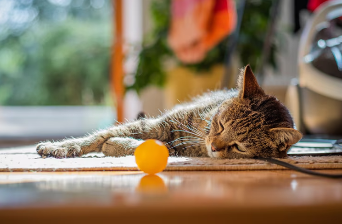 cat lying down