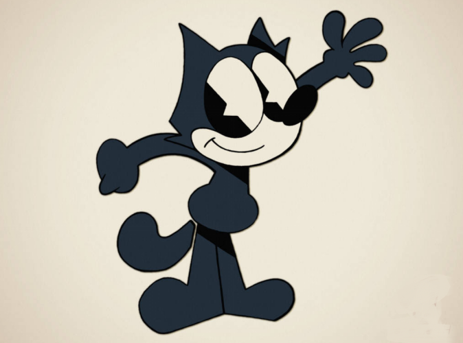 A graphic of the Felix the Cat character