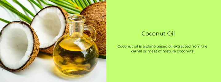 coconut oil extracted from the coconut