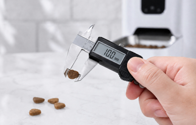 automatic feeder kibble size