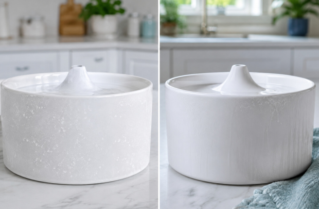 White Residue in Cat Fountain