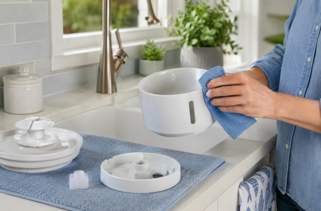 White Residue in Cat Fountain
