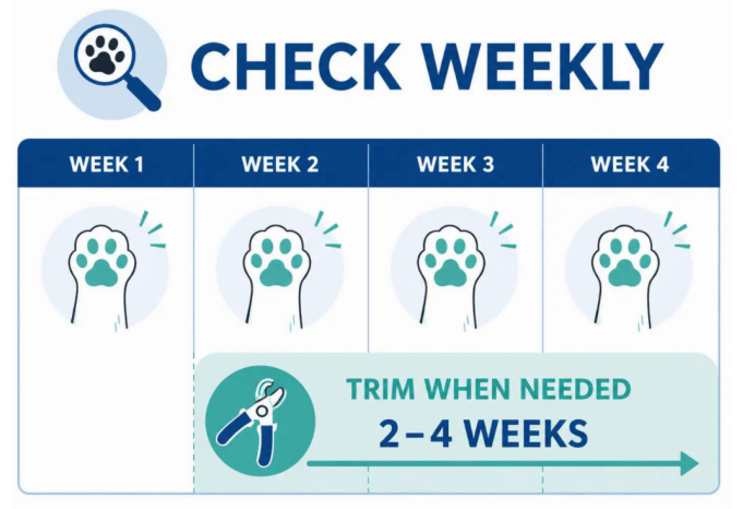 how often should you trim a cats nails