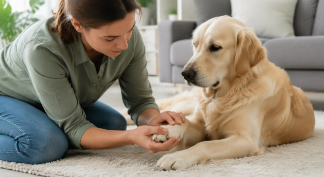 why do dog paws smell like corn chips