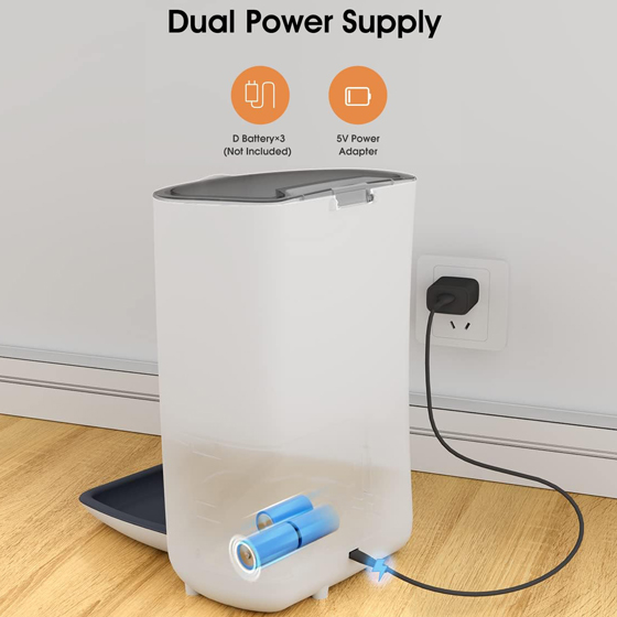 WOpet 7L Automatic Cat & Dog Timer Feeder Pet Food Dispenser丨Pioneer F01 Plus