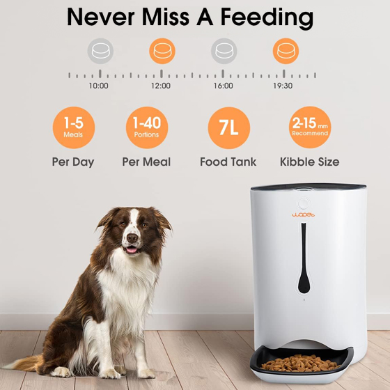 WOpet 7L Automatic Cat & Dog Timer Feeder Pet Food Dispenser丨Pioneer F01 Plus