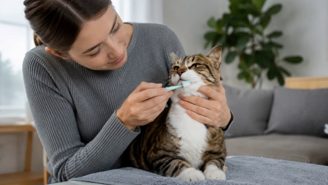 How to Brush a Cat's Teeth Without Stress