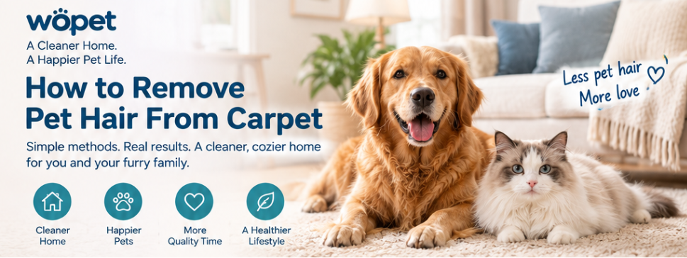How to Remove Pet Hair From Carpet
