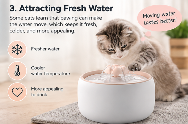 Why Does My Cat Paw at the Water Fountain