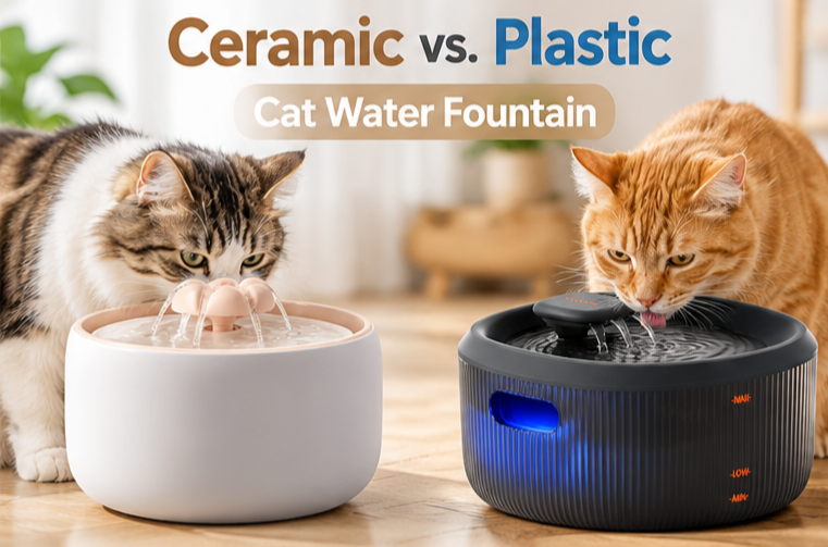 Ceramic vs. Plastic Cat Water Fountain: Pros and Cons