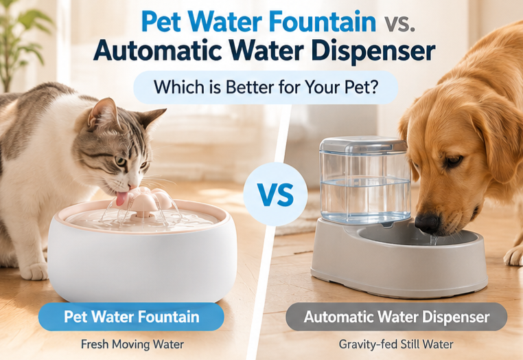 Pet Water Fountain vs. Automatic Water Dispenser