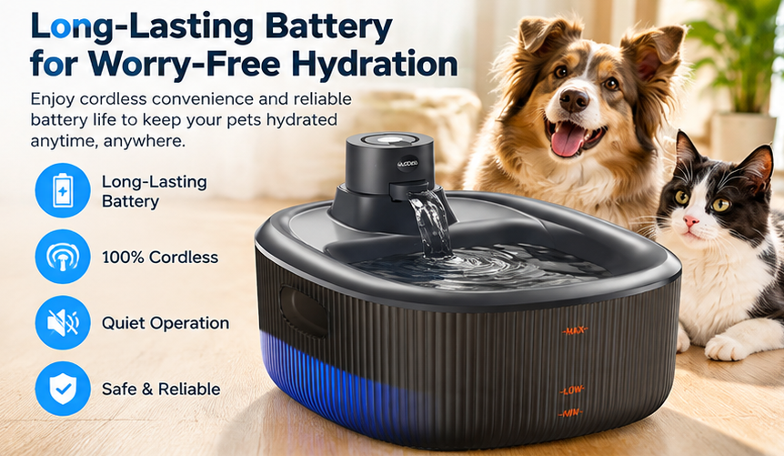 How Long Does a Wireless Cat Water Fountain Battery Last