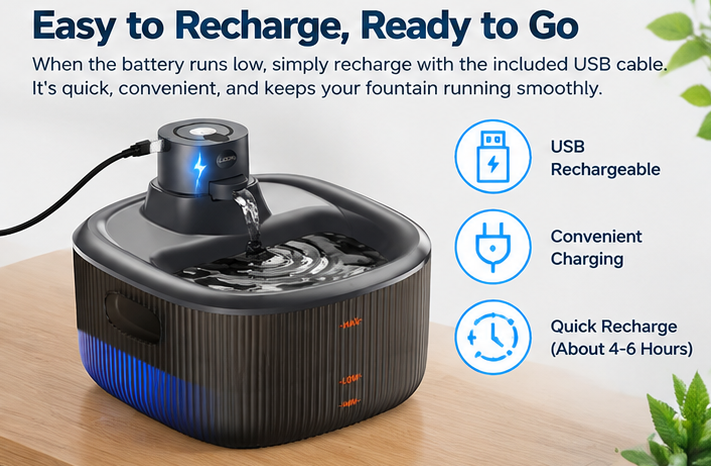 How Long Does a Wireless Cat Water Fountain Battery Last